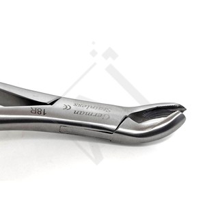 Pince d'extraction dentaire pour molaire supérieure droite, courbée, légère, à prise perforée, outil chirurgical manuel pour dentiste - Product Image 6