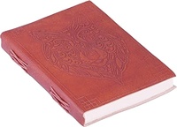 Buku Jurnal Kulit dengan Batu Keberuntungan, Jurnal Antik Buatan Tangan, Buku Harian Perencana, Buku Impian