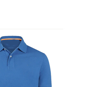 Polo de Punto Azul de Manga Corta para Hombre, Color Sólido, Diseño Casual con Botones, Corte Regular, Tejido de Algodón Transpirable - Product Image 3