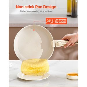 Set di Pentole Antiaderenti da 17 Pezzi per Induzione con Manico Staccabile per Cucina Salvaspazio e Uso in Camper (Minimo 4 Pezzi) - Product Image 5