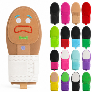 Gant de baseball réglable et réutilisable en tissu non tissé pour jeunes et adultes, avec protection de la paume en forme de bonhomme en pain d'épices, pour le softball - Product Image 1
