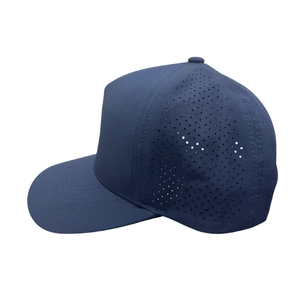 OEM Custom Perforated Sports Snapback Cap Quick Dry <b>Flat</b> Brim Baseball <b>Hat</b> - Product Image 3