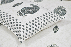 Sábana Plana de Algodón Estampada de Calidad Clásica, 200 Hilos, Transpirable para Todas las Estaciones, con Diseño Paisley, Lavable, para Adultos, para Hogar y Hotel - Product Image 3