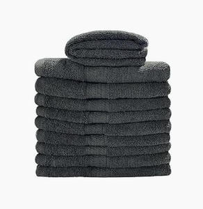 Toalla Facial de Algodón Gris para Cuidado de Belleza Profesional, Suave, de Secado Rápido, para Uso en el Baño - Product Image 1