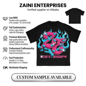 เสื้อยืดผู้ชายพรีเมียม ผ้าคอตตอนเจอร์ซีย์ GSM สีดำ พิมพ์ลายสกรีนตามสั่ง ป้องกันรอยยับ ทรงปกติ แขนสั้น รับผลิตแบบ OEM ODM - Product Image 1