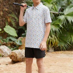 เสื้อผ้ากีฬาที่ทนทาน เสื้อโปโลกอล์ฟสำหรับเยาวชน สำหรับนักกีฬาหนุ่มสาว ผ้าแห้งเร็ว สำหรับฝึกซ้อมกลางแจ้ง ค่ายกีฬา - Product Image 4
