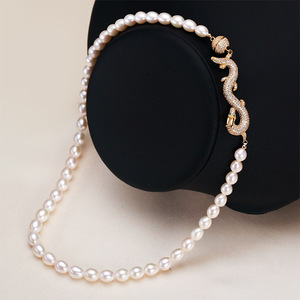 Collar de Perlas de Agua Dulce Redondas Exquisitas de 2022 con Hebilla Ligeramente Imperfecta de Gran Brillo - Nueva Llegada - Product Image 3