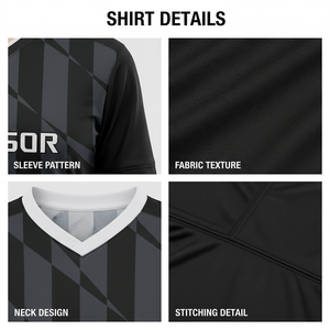 Camiseta de Fútbol para Hombre, Manga Corta, Ligera, Transpirable, Uniforme de Equipo - Product Image 6