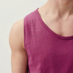 Camiseta sin mangas para hombre de diseño y talla personalizados para uso deportivo, camiseta sin mangas más vendida, camiseta sin mangas para hombre a precio económico - Product Image 6