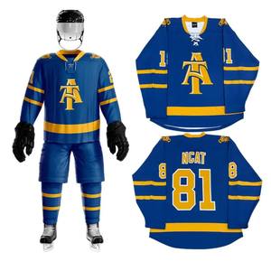 Maillots de hockey sur glace en polyester personnalisés OEM, sublimation numérique, broderie en twill, 260g, enfants et adultes, Eoin Winston Sports - Product Image 1