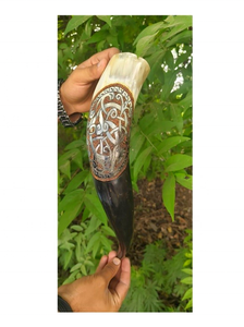 Corne à bière médiévale d'inspiration viking de haute qualité, polie, biologique, 250-350 ml, artisanat naturel, cadeau de Noël, cadeau de fête des mères - Product Image 4