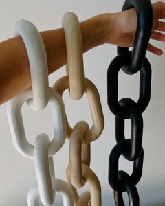 Multicolor Resin Link Chain <b>Decorative</b> Wall Hanging Indoor Partition Acrylic Chain Curtain For Home Office Hotel <b>Space</b> <b>Decor</b> - Product Image 5