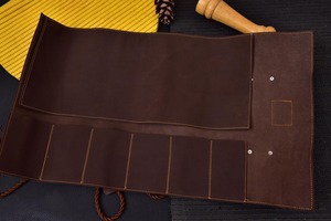 Juego de Cuchillos de Chef de Acero de Damasco Forjado a Mano, Mango de Madera, Acabado Satinado, Estilo Japonés, 8-9.9 Pulgadas de Largo, para Mano Derecha - Product Image 3
