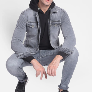 2026 New Design Wholesale Price Custom <b>Winter</b> Denim <b>Jacket</b> for Men's Denim Jean <b>Jacket</b> for Adults Men's at <b>Cheap</b> Price - Product Image 1