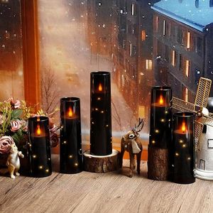 Candele LED Senza Fiamma a 5 Pezzi per un'Atmosfera Romantica, con Timer, in Acrilico Stabile, Effetto Sfarfallio per un Ambiente Accogliente - Product Image 5