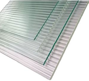 กระจก LONG DING GLASS OEM แบบร่อง สำหรับประตูภายใน ฉากกั้นห้อง ดีไซน์ทันสมัย รูปทรงสี่เหลี่ยม/โค้ง หนา 10 มม. เป็นมิตรกับสิ่งแวดล้อม - Product Image 4