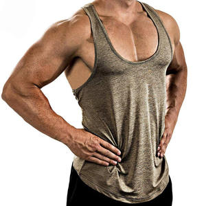 HYPEN SPORTS High Quality Men's Vintage Anti-Pilling 100% Cotton <b>Tank</b> <b>Tops</b> <b>Square</b> Cut Muscle Ribbed Custom Wholesale Gym - Product Image 3