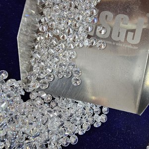 Diamants HPHT créés en laboratoire de qualité supérieure 0,031 ct 0,040 ct, taille brillant excellente, VVS VS, pour fabricants de bijoux R&K GEMS HK18 - Product Image 1