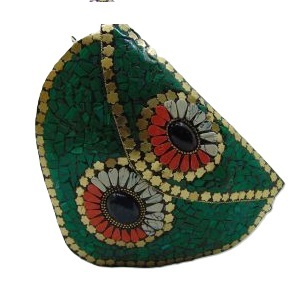 Red Mosaic Metal <b>Medium</b> Clutch Bag Bohemian <b>Purse</b> with Chain Strap Waterproof Evening Party Clutch Women Handcrafted High End - Product Image 5