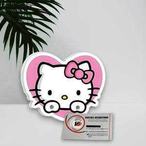 แผ่นแม่เหล็กติดขนตาอะคริลิคทรงรูปไข่ลายเฮลโลคิตตี้น่ารัก ลายหัวใจ ดอกไม้ ผีเสื้อ แบรนด์ส่วนตัว ใช้ซ้ำได้ เป็นมิตรกับสิ่งแวดล้อม กันน้ำ - Product Image 6