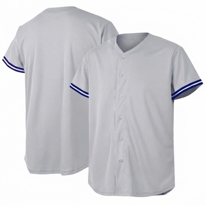 Camiseta de Béisbol de Alta Calidad con Nombre/Número del Equipo Estampado, Camiseta de Béisbol de Manga Corta con Cuello en V y Botones Delanteros para Hombre - Product Image 6