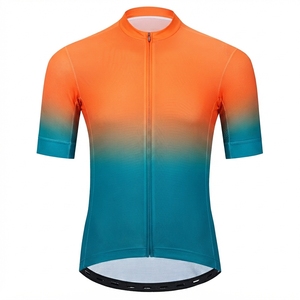 Maillot de cyclisme personnalisé pour homme à manches courtes, 100% polyester, séchage rapide, respirant, pour course à vélo - Product Image 3