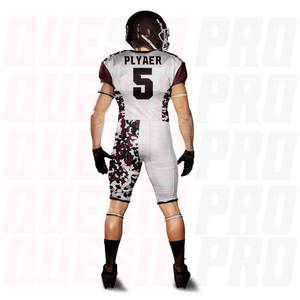 Ensembles d'uniformes de football américain personnalisés avec logo, grande taille, en spandex/polyester, respirants, à séchage rapide, sublimés, unisexes - Product Image 2