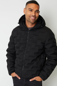 New Style Custom Logo Male Black Tall Hooded High Shine Puffer <b>Men's</b> <b>Jackets</b> Quilted Winter Outdoor <b>Jacket</b> Down Puffer <b>Jacket</b> - Product Image 6