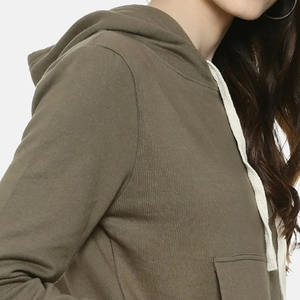 Sweat à capuche décontracté pour femme, imprimé, 100 % coton, pour l'hiver et l'automne – Haute qualité, respirant, écologique, idéal pour le streetwear - Product Image 3