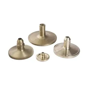 Composants industriels en alliage de bronze cylindriques de précision pour machines et transmissions de puissance, avec collier centrifuge en bronze canon de fusil - Product Image 1
