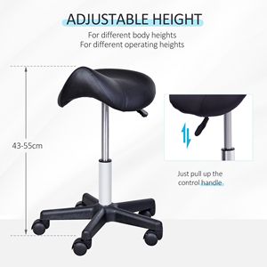Poltrona Professionale Reclinabile in Pelle PU Nera per Salone, Tatuaggi e Spa, Ideale per Barbieri - Product Image 4