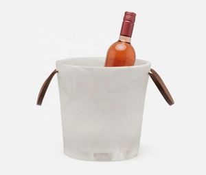 Seau à glace en résine pour vin, design moderne et luxueux, double paroi, durable, étanche, couleur personnalisée, finition mate, prix d'usine, fournisseur - Product Image 3