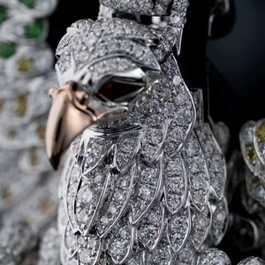 Pendentif Aigle Hip Hop Iced Out, Pendentif Diamant Personnalisé, Pendentif Aigle Personnalisé, Pendentif Moissanite Iced Out Personnalisé, Pendentif Prénom Personnalisé - Product Image 2