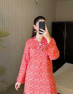 Ensemble de 2 pièces en tissu lawn à imprimé floral pour femmes, vêtements indiens et pakistanais, tenue décontractée d'été de qualité supérieure, robes pour femmes - Product Image 3