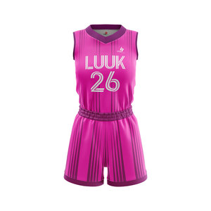 Ensemble d'uniformes de basketball personnalisés sublimés pour femmes adultes, sans manches, respirant, anti-humidité, séchage rapide, 100 % polyester, grandes tailles - Product Image 5
