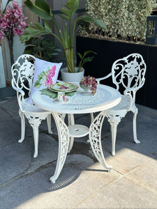 Chaises en plastique de style classique avec accoudoirs Chaises d'extérieur Chaise de patio tout temps avec pieds réglables pour balcon jardin - Product Image 6