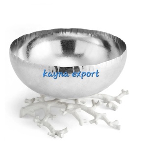 Bol de service en acier inoxydable le plus vendu artisanat en laiton plaqué émail finition pour la maison Restaurant décor fête métal Durable - Product Image 2