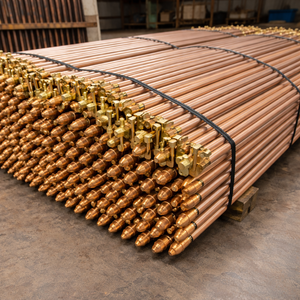 Varilla de Tierra MS de 16 mm 5/8, Barra de Tierra Brillante, Material de Puesta a Tierra Eléctrica, Varilla de Acero de Alta Resistencia Resistente al Óxido - Product Image 1