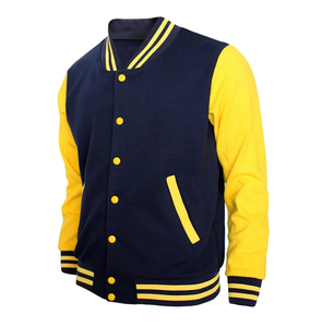Custom Print <b>Long</b> Sleeve <b>Men</b> Letterman Button <b>Jacket</b> Hoodie Plain Blank Varsity Fleece Baseball <b>Men's</b> <b>Jackets</b> Hoodies - Product Image 6
