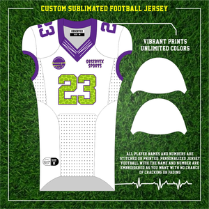 Uniformes d'équipe de football américain pour jeunes fabriqués par sublimation / Maillots de football américain avec nom et numéro pour jeunes - Product Image 5