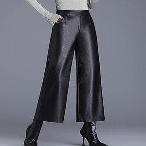Pantalons en cuir pour femmes, style unique, sur mesure, à vendre. Personnalisez votre propre design de pantalon en cuir pour femmes. - Product Image 2