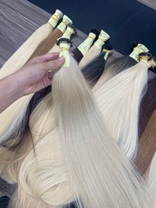 ผมเวียดนามแท้แบบ Remy Hair Double Drawn ต่อผมแบบ Pre-Bonded Keratin I Tip/ Flat tip น้ำหนัก 100 กรัม เรียบลื่นมาก ปลายผมเต็ม - Product Image 3