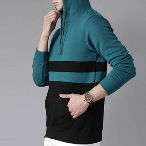 Sweat-shirt à capuche personnalisé pour homme, 100 % coton, écologique, respirant, en molleton avec poche – Vente en gros à prix réduit - Product Image 4