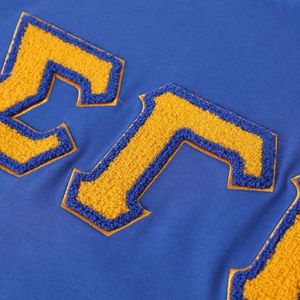 Chemise Raglan en Chenille Sigma Gamma Rho Bleu Or SGRho Premium avec Lettres Grecques – T-shirt Unisexe pour Femme - Product Image 5