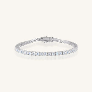 <b>Rainbow</b> Moonstone <b>Bracelet</b> in 92.5 Sterling Silver KLSB-20659 - Product Image 4