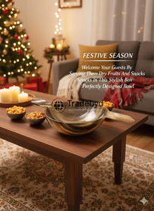 Bol rond élégant en forme de corne d'ange, décoration de table de luxe faite à la main par Tradebyd - Product Image 5