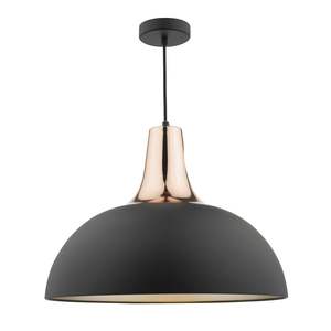 Lampe suspendue élégante en forme de cône, en métal noir, pour la décoration intérieure de la maison, du salon, de la salle à manger, du restaurant et de l'hôtel - Product Image 2