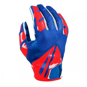 Gants de football américain professionnels personnalisés avec grip en silicone pour récepteurs, unisexes, avec logo personnalisé du fabricant, gants de rugby - Product Image 3