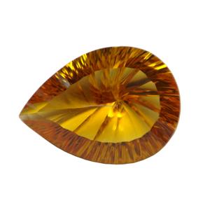 น้ําผึ้งธรรมชาติควอตซ์รอบลูกแพร์ผสมรูปร่างเว้าเหลี่ยมเพชรพลอยตัดหินที่กําหนดเองขายส่งควอตซ์อัญมณีหลวมว้าวน้ําผึ้งควอตซ์ - Product Image 1