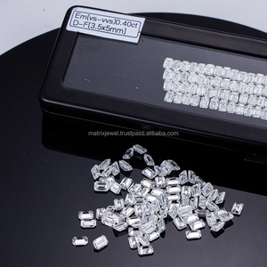 Diamante de corte esmeralda Cvd certificado Igi, Diamante cultivado en laboratorio de 1,22 quilates, Color blanco, 7x4mm, Diamante Suelto certificado IGI - Product Image 5